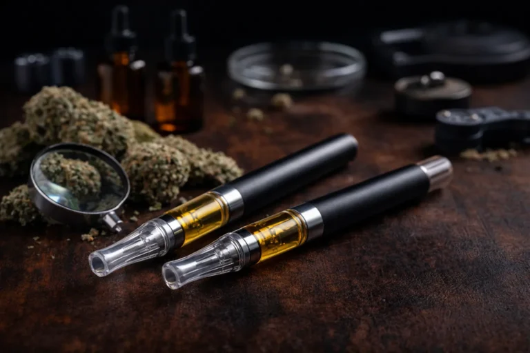 THCA Vape mit Cannabis-Extrakt als Beispiel für Qualität und Sicherheit