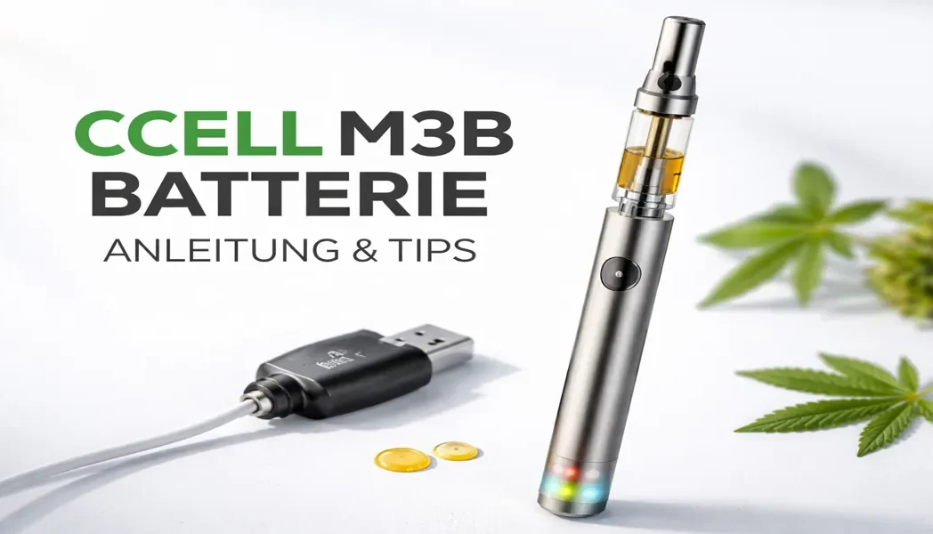 CCELL M3B Batterie mit 510-Kartusche und USB-Ladegerät – Anleitung und Bedienung
