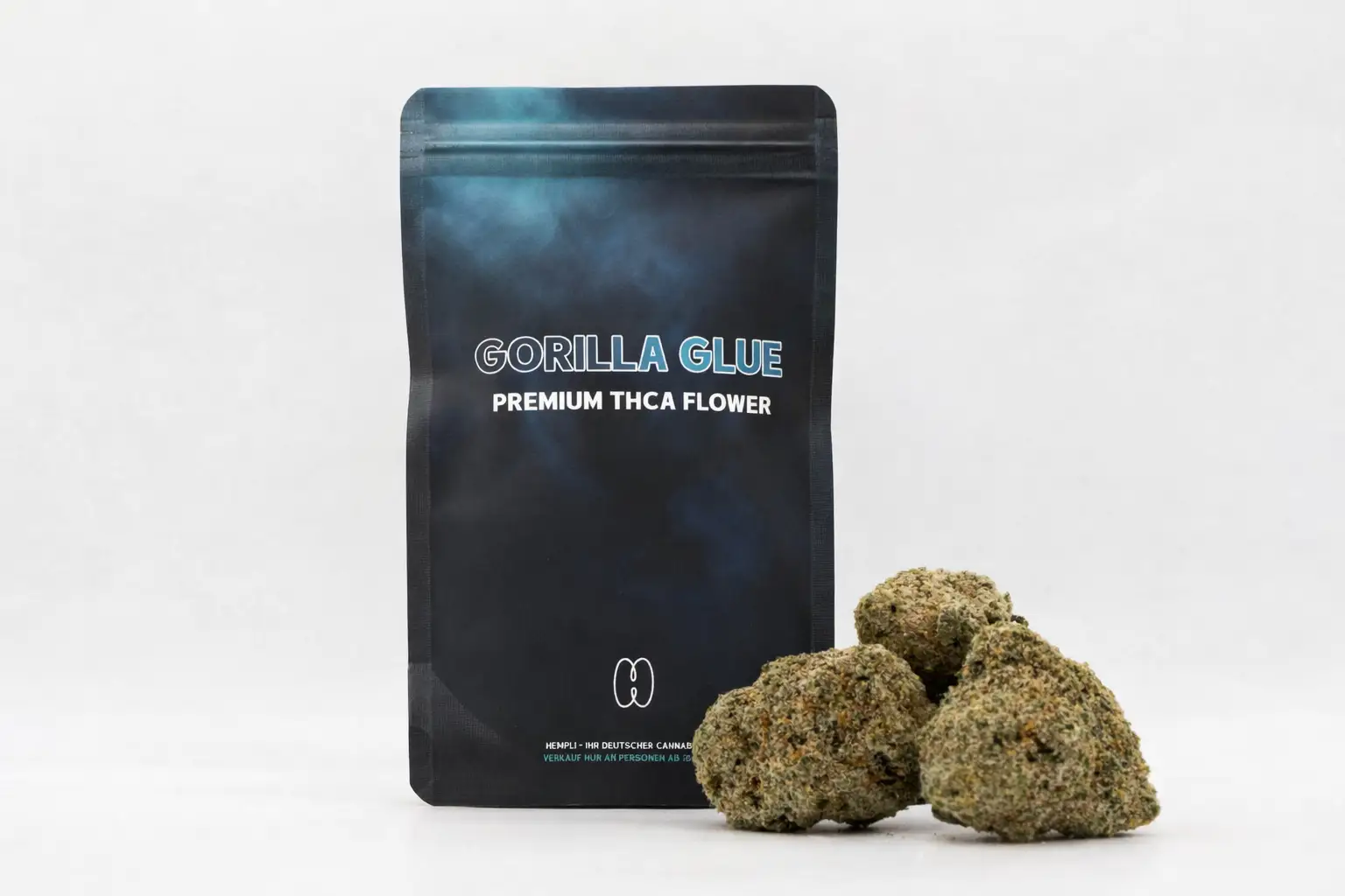 Gorilla glue / GG4 - THCA-blüten und verpackung