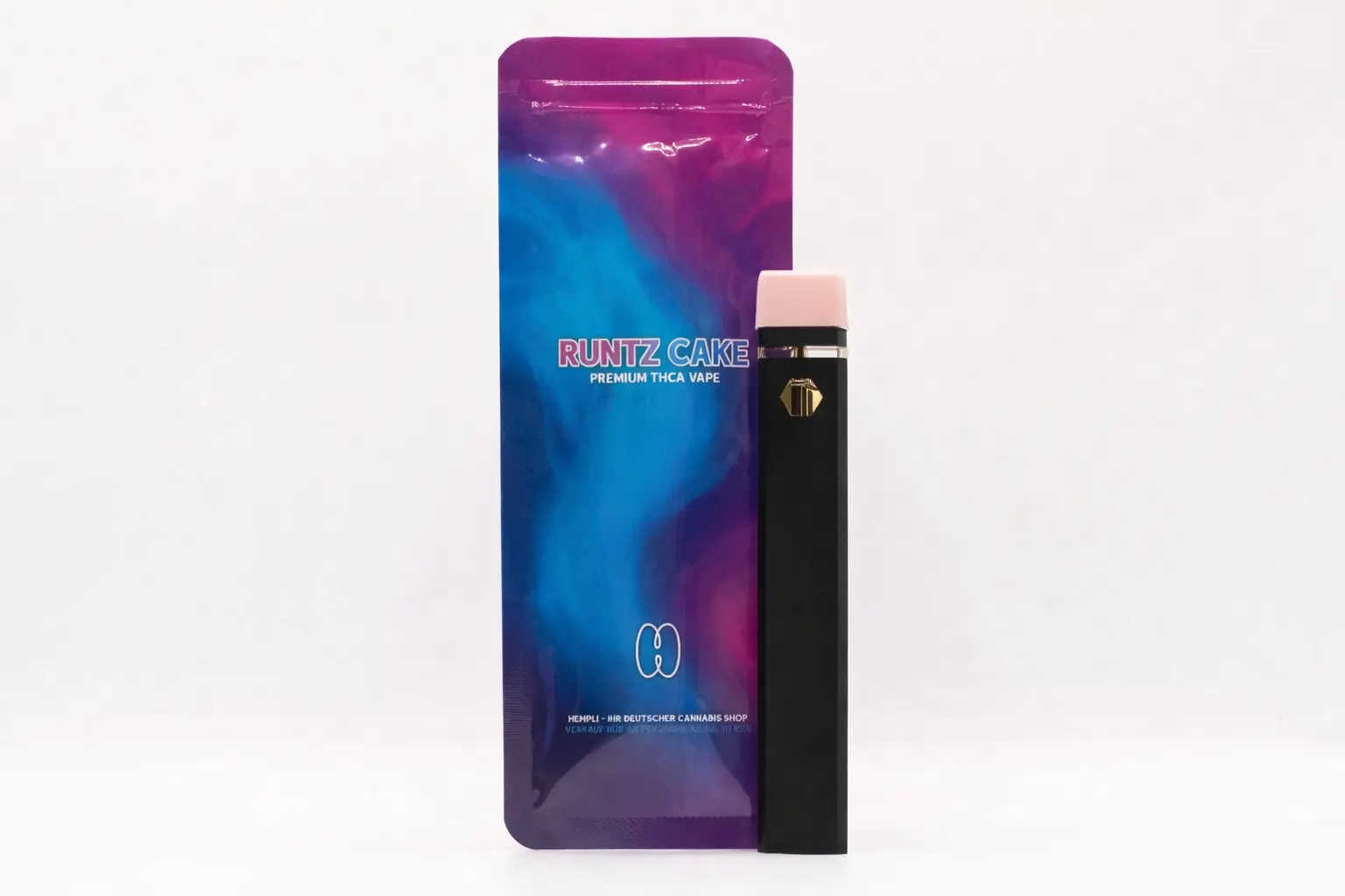 Thca vape - runtz cake und verpackung - Hempli