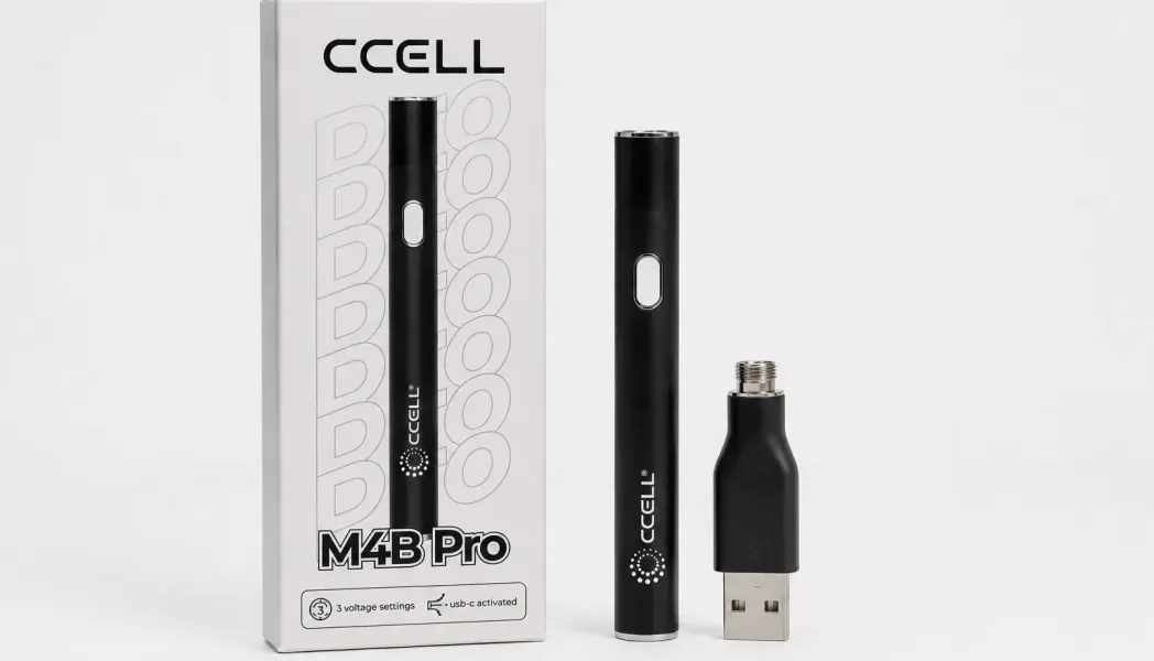 CCELL M4B Batterie mit 510-Kartusche und USB-Ladegerät – Anleitung und Bedienung