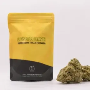 Lemon haze - THCA-blüten und verpackung