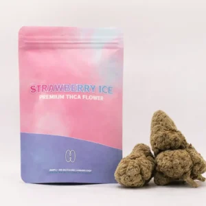 Strawberry ice - THCA-blüten und verpackung