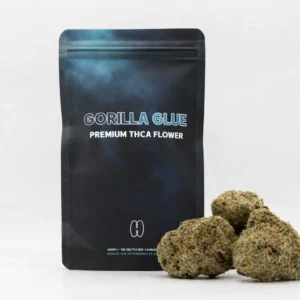 Gorilla glue / GG4 - THCA-blüten und verpackung