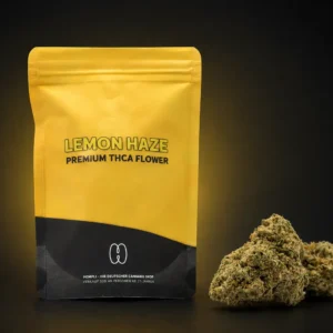 Lemon haze - THCA-blüten und verpackung