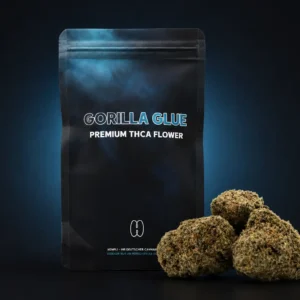 Gorilla glue / GG4 - THCA-blüten und verpackung