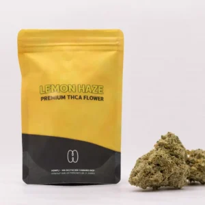 Lemon haze - THCA-blüten und verpackung